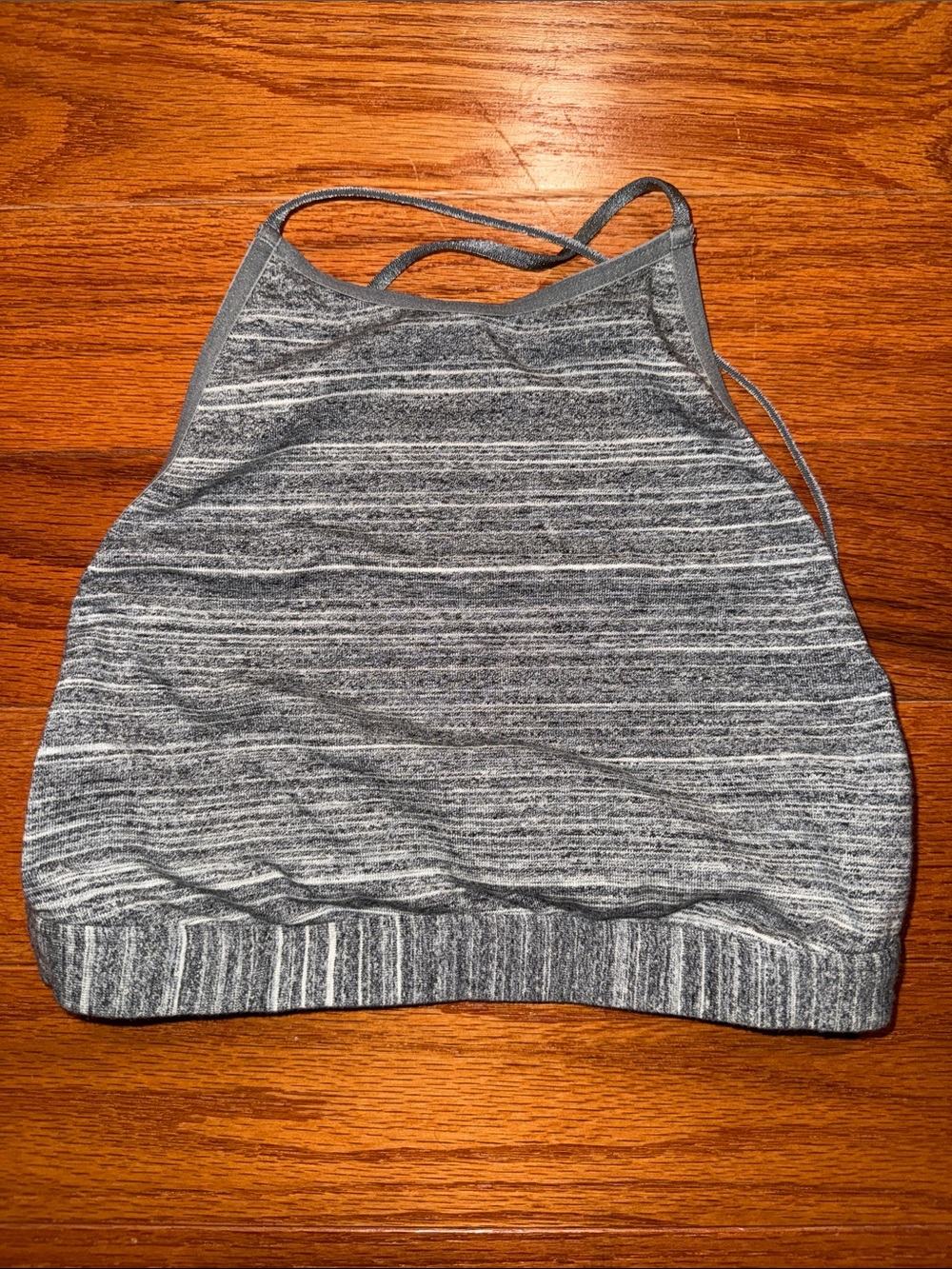 Victoria's Secret Heathered Gray Strappy open back Bralette XS